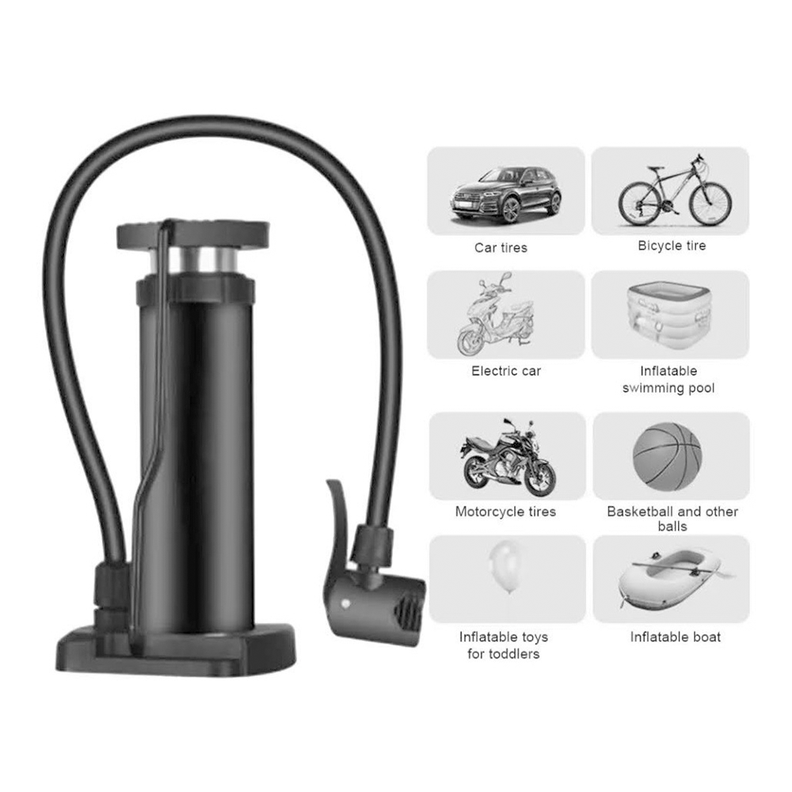 Bombin Inflador Con El Pie Para Bici Moto Pelotas-4