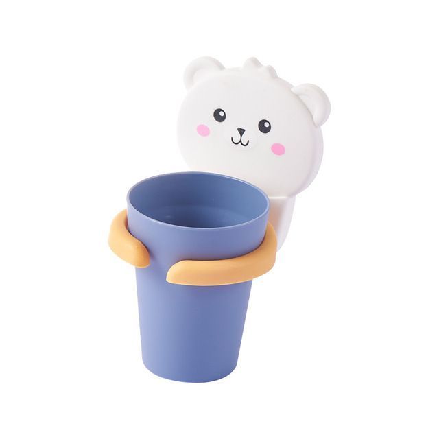Soporte Vaso Porta Cepillo Dental Enjuague Niños-1