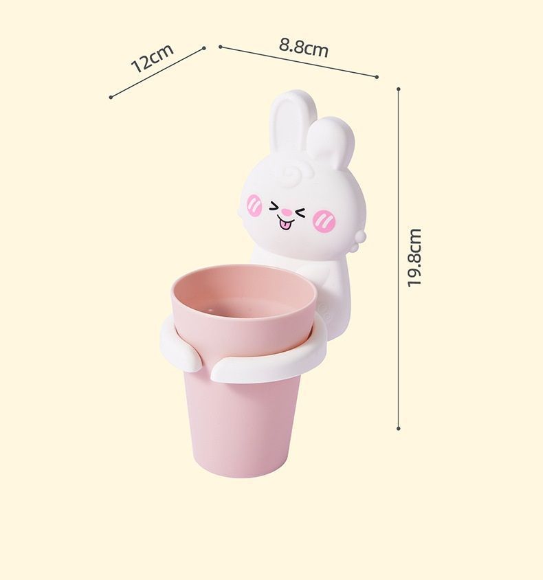 Soporte Vaso Porta Cepillo Dental Enjuague Niños-2