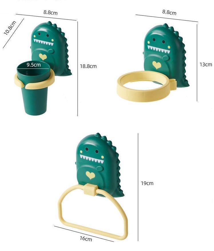 Soporte Vaso Porta Cepillo Dental Enjuague Niños-4