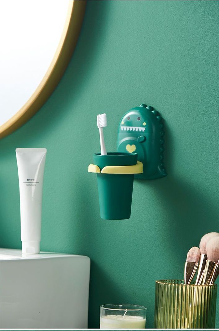 Soporte Vaso Porta Cepillo Dental Enjuague Niños-6