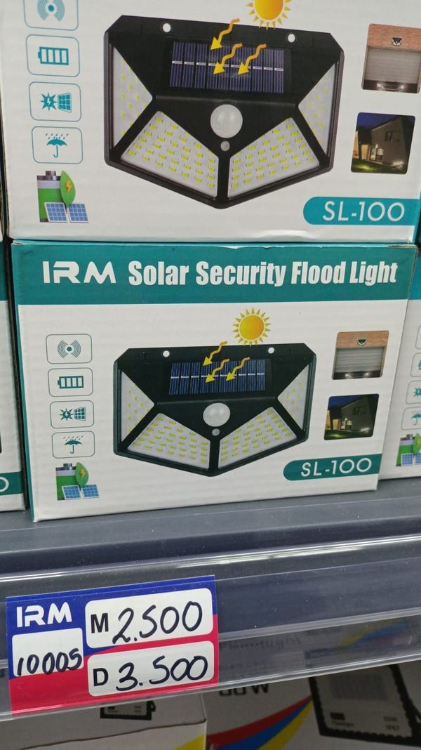 Foco Solar 100 Led Exterior Pared Sensor Luz Fria-4