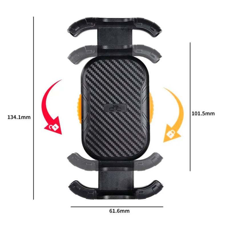 Soporte De Telefono Bicicleta Moto Seguro De Pinza-1