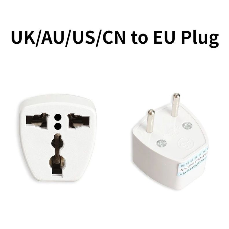 Adaptador Enchufe Europeo Adaptador Corriente-7