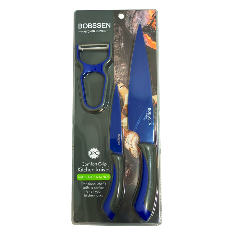 Set De 2 Cuchillos Juego Cuchillos Cocina Pelador Papa-2