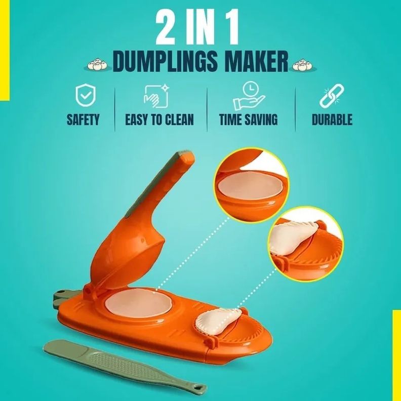 Maquina P Hacer Dumpling Mini Empanda Prensa Manua-3