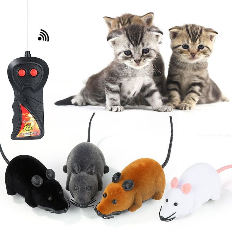 Juguete Ratón De Felpa A Control Remoto Para Mascotas-3
