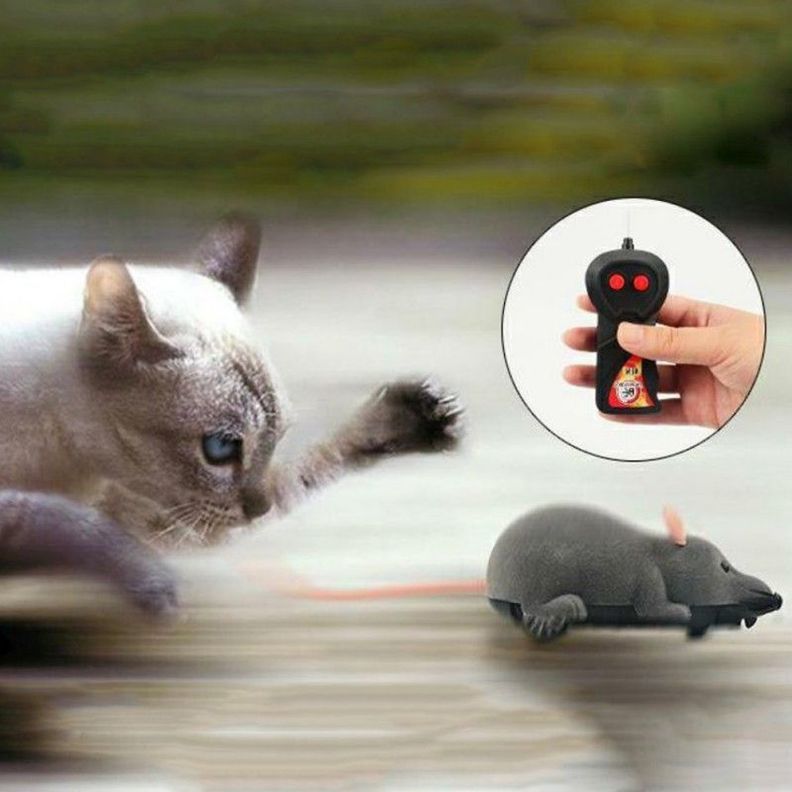 Juguete Ratón De Felpa A Control Remoto Para Mascotas-1