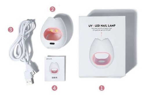 Mini Lampara Uv Manicure Led Uñas Usb Soft Gel 16w-2