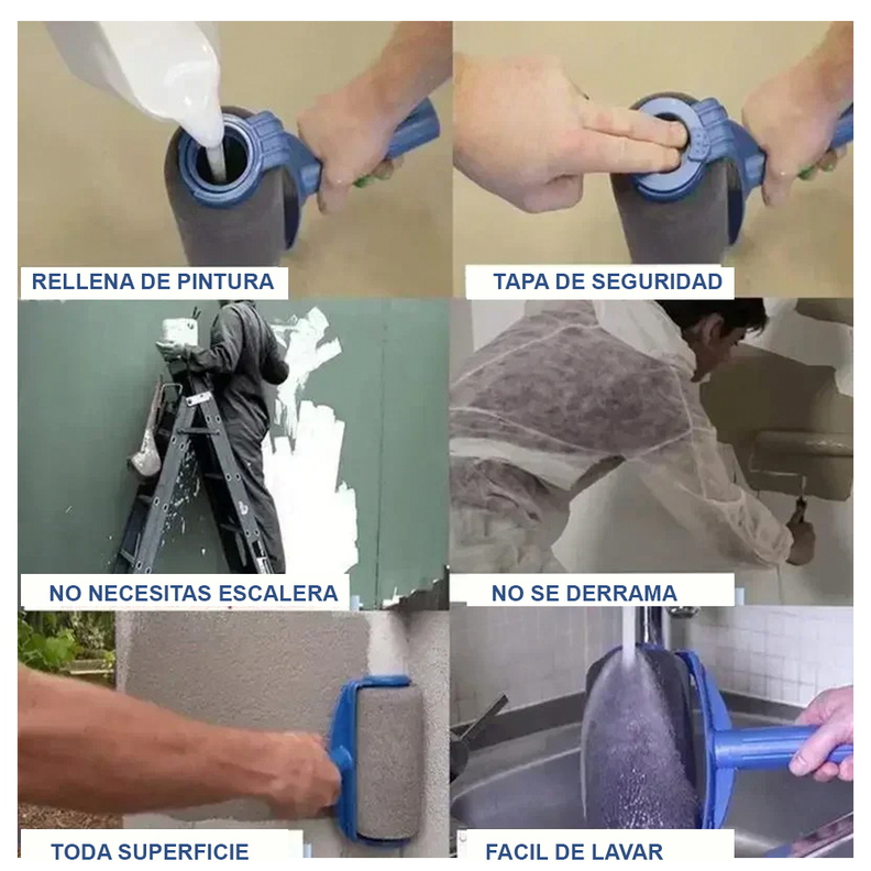 Rodillo Pintar Set Facil Antiderramante Recargable-4