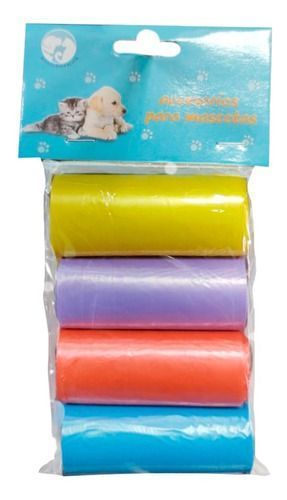 Pack 4 Bolsas Para Desechos De Perro Mascotas Repuestos-0