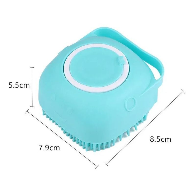 Cepillo De Baño Perro Y Gato Con Dispensador Automatico-1