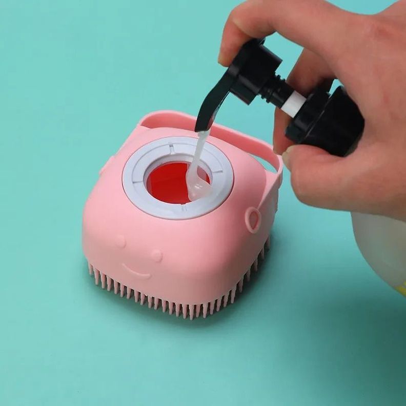 Cepillo De Baño Perro Y Gato Con Dispensador Automatico-3