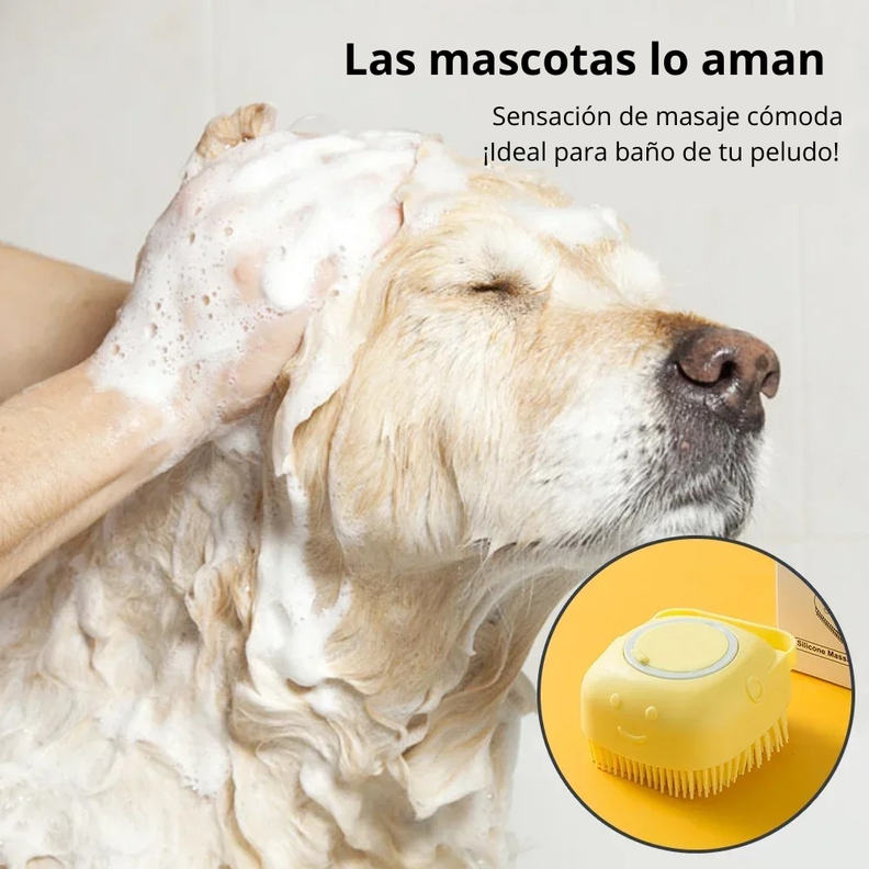 Cepillo De Baño Perro Y Gato Con Dispensador Automatico-5
