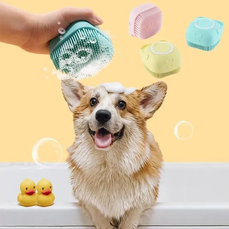 Cepillo De Baño Perro Y Gato Con Dispensador Automatico-7