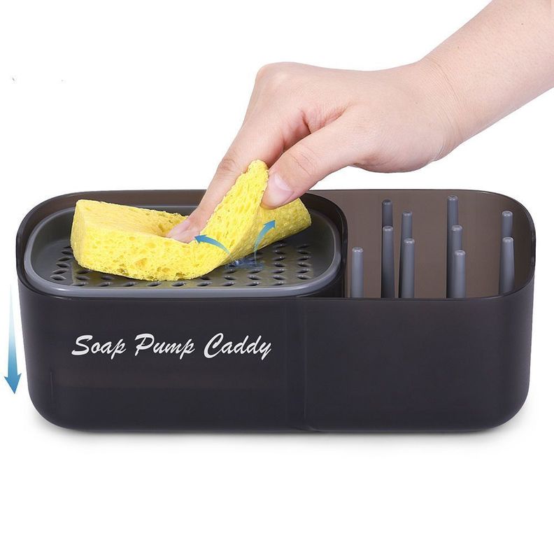 Dispensador De Jabón 3 En 1 Caja De Jabón Para Enc-0