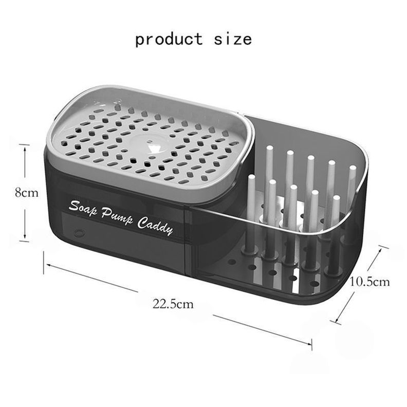 Dispensador De Jabón 3 En 1 Caja De Jabón Para Enc-7