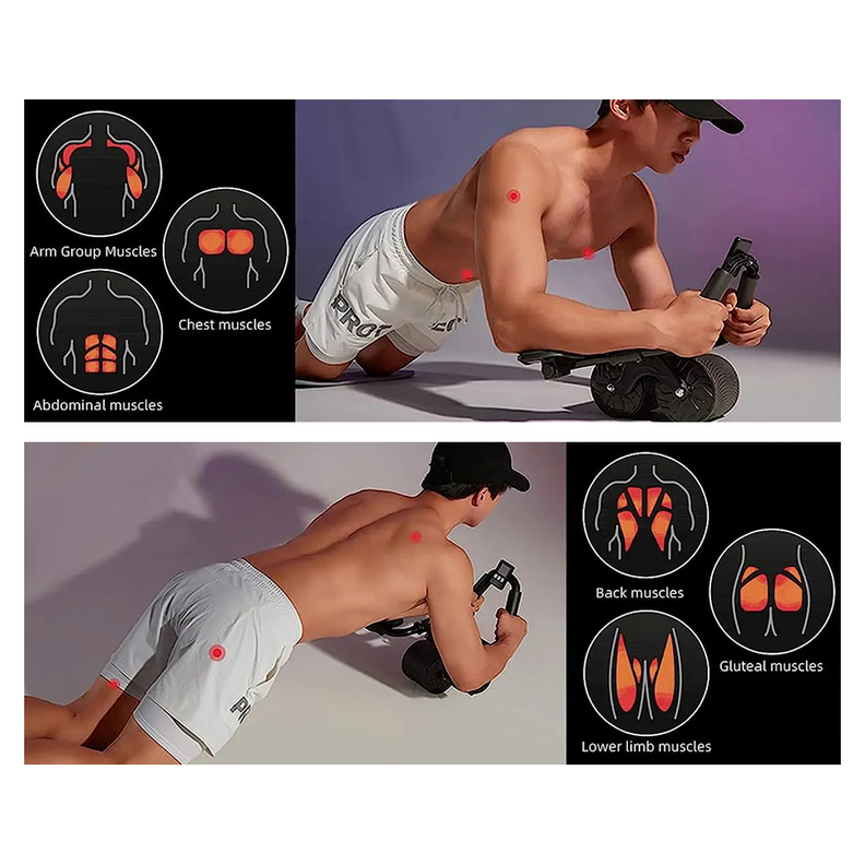 Maquina Para Abdominales Ejercicio Rebote Automatico-6