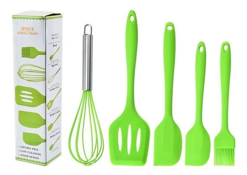 Set 5 Utensilios Cocina Reposteria Antiadherente De Silicona-1