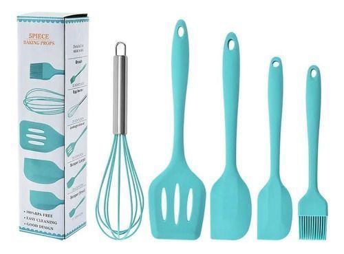 Set 5 Utensilios Cocina Reposteria Antiadherente De Silicona-4
