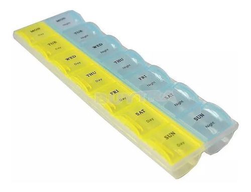 Pastillero Semanal Con 2 Tomas Por Día Mañana Y Ta-1