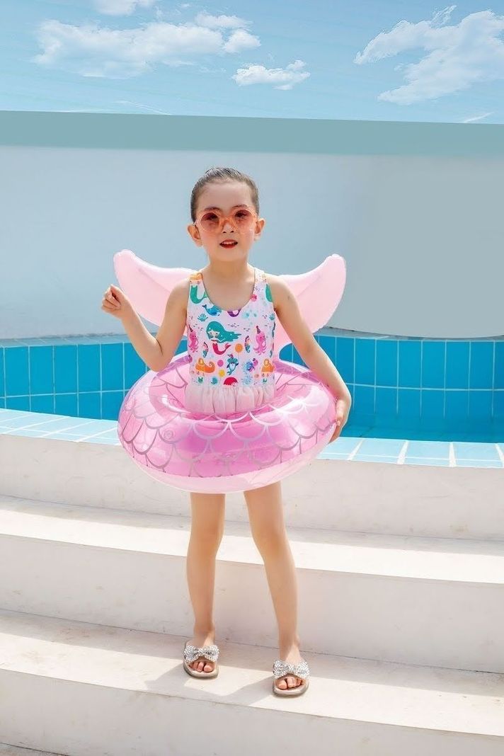  Flotador Salvavidas Niña Cola De Sirena 60cm Play-3