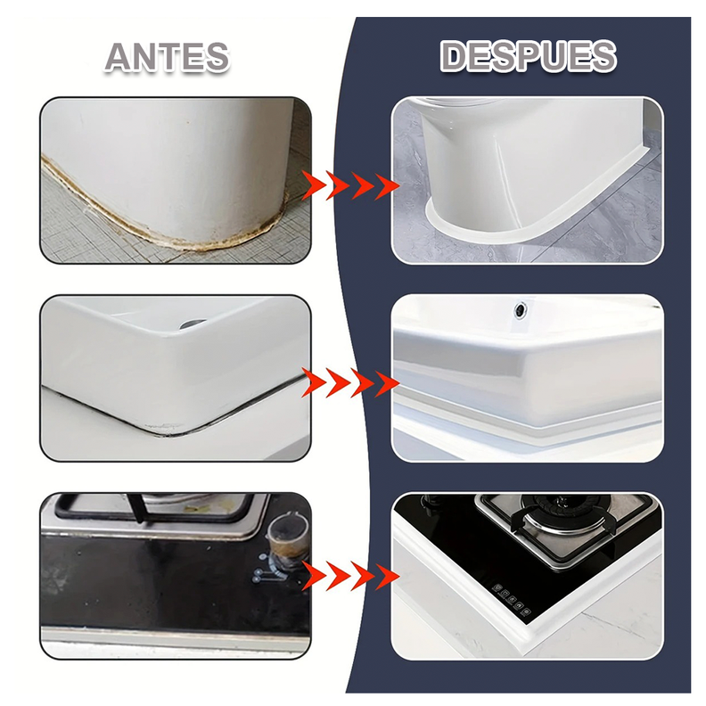Tira Sellado Baño Impermeable Ducha Calafateo Cinta Adhesiva-4