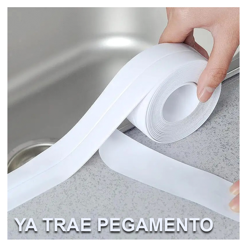 Tira Sellado Baño Impermeable Ducha Calafateo Cinta Adhesiva-5
