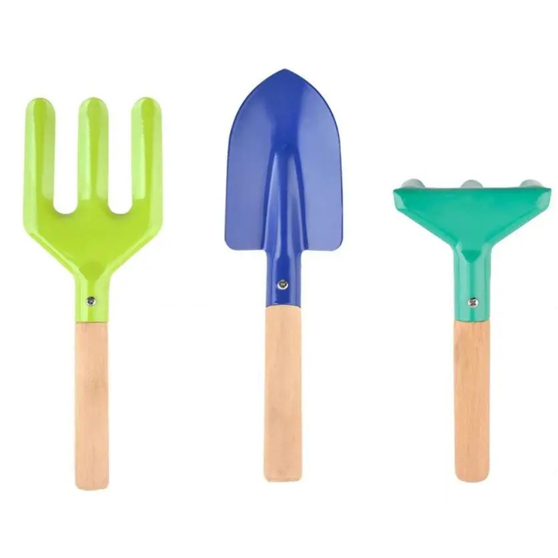Set Jardineria Mini Palas Rastrillo Flores Plantas Niños-0