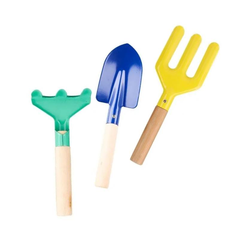 Set Jardineria Mini Palas Rastrillo Flores Plantas Niños-1