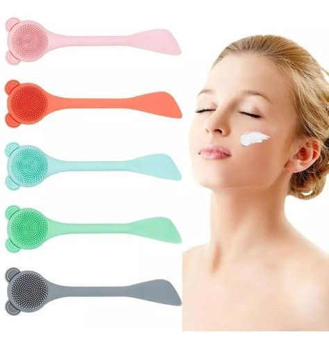 Cepillo Exfoliante Facial Dual Aplicador Mascarill-5