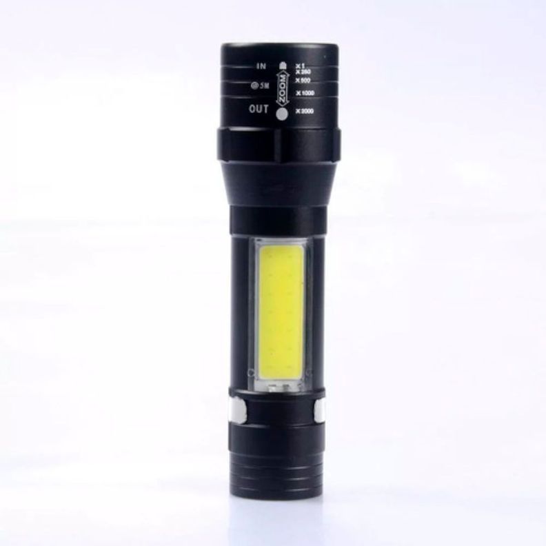 Mini Linterna Tactica Led Recargable Usb Luz Led -4