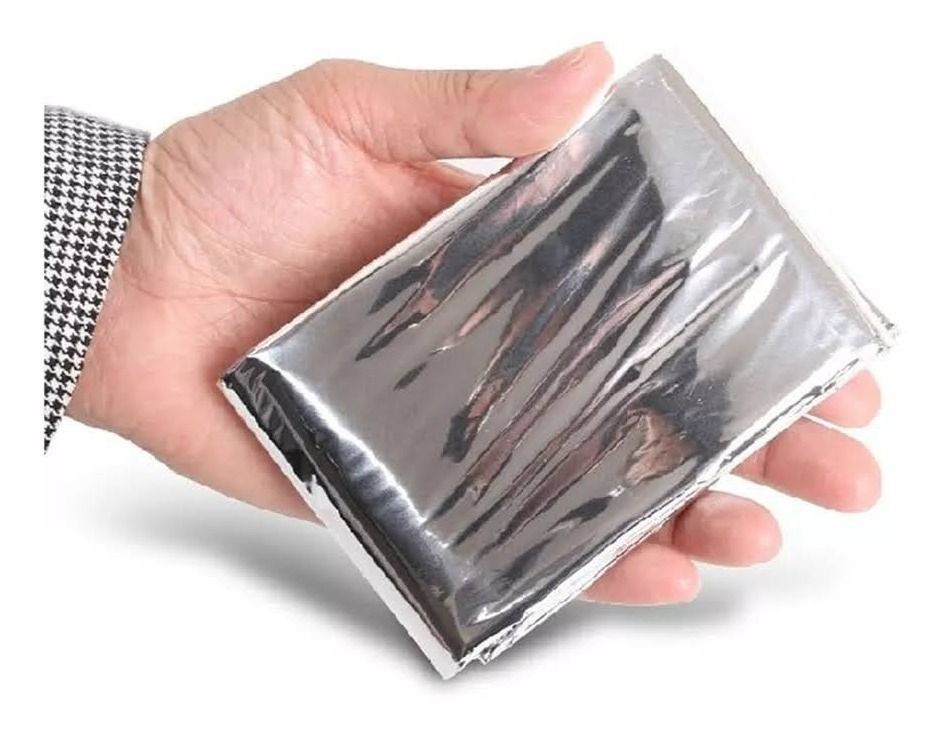 Manta Termica De Emergencia Aluminio Camping 130x2-0