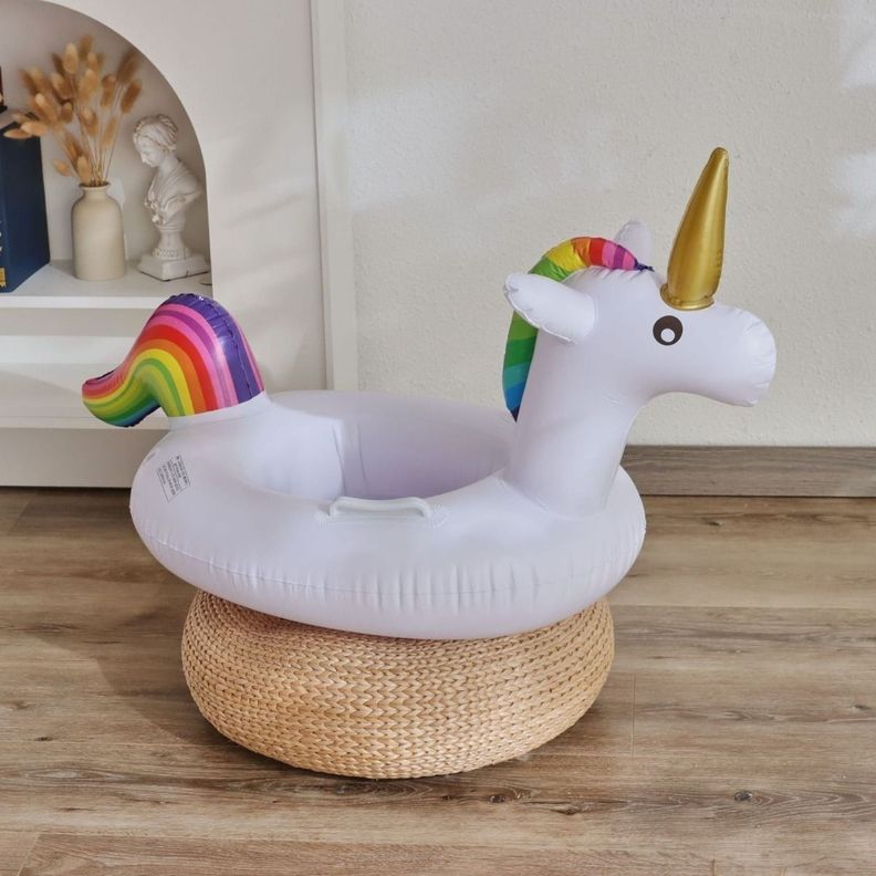 Flotador Unicornio Inflable Piscina Para Bebe 60cm-5