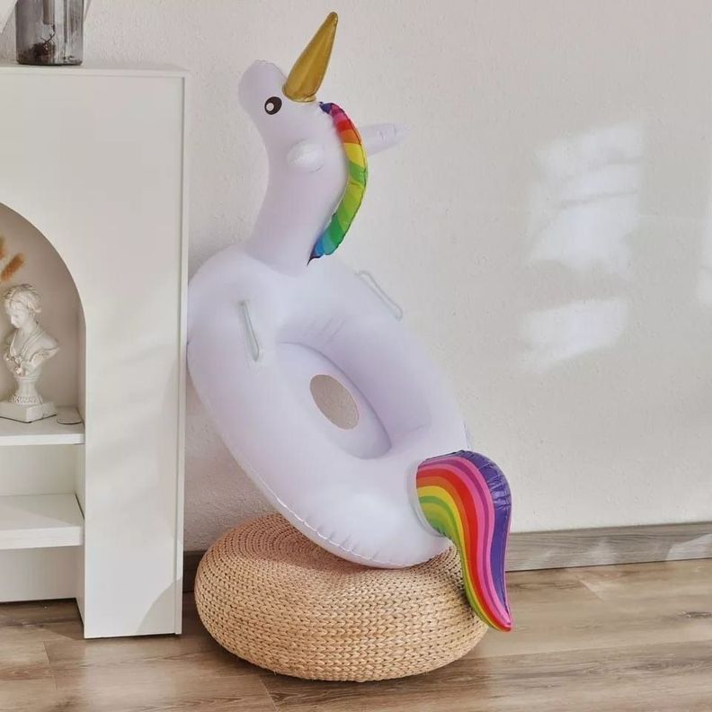 Flotador Unicornio Inflable Piscina Para Bebe 60cm-2