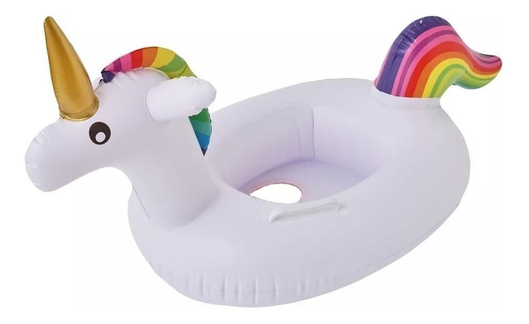 Flotador Unicornio Inflable Piscina Para Bebe 60cm-1