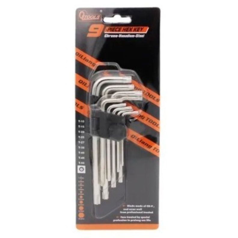 Juego Llaves Allen 1.5-10mm Punta Hexagonal 9 Piez-1