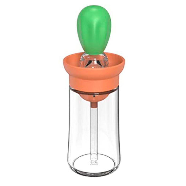 Dispensador Aceite Vidrio 2 En 1 Con Brocha Silico-0