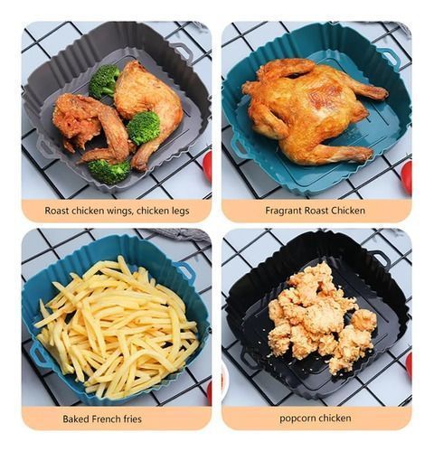 Bandeja Anti Adherente Silicona Air Fryer 20cm Fre-1