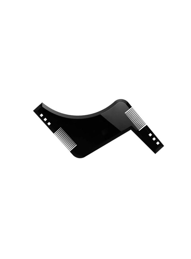 Peine Plantilla Para Corte Barba Afeitado Bigote Negro-0