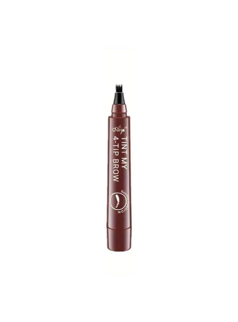 Lápiz Cejas Impermeable Efecto Microblading Marrón Rojizo-0