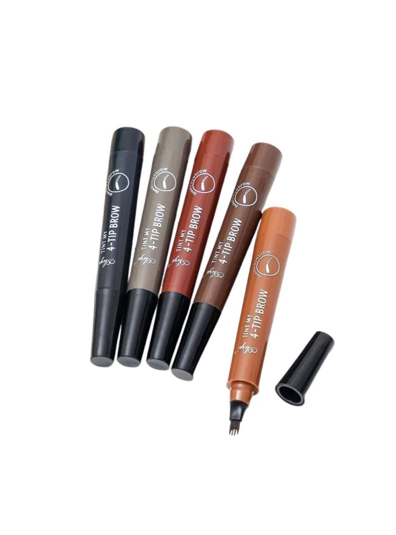Lápiz Cejas Impermeable Efecto Microblading Marrón Rojizo-3
