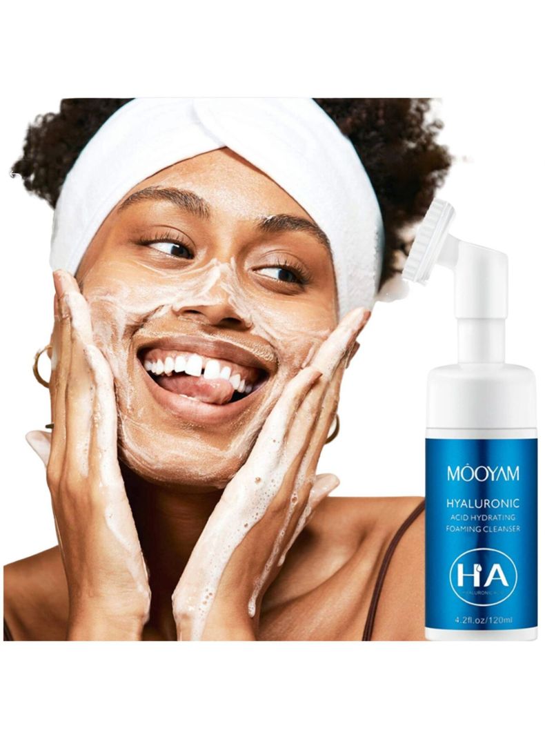 Limpiador Facial Espuma Cepillo Ácido Hialurónico-2