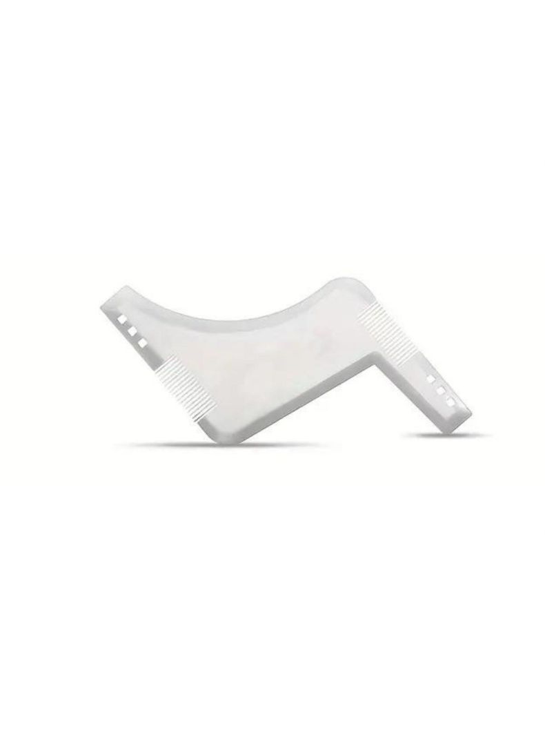 Peine Plantilla Para Corte Barba Afeitado Bigote Blanco-0