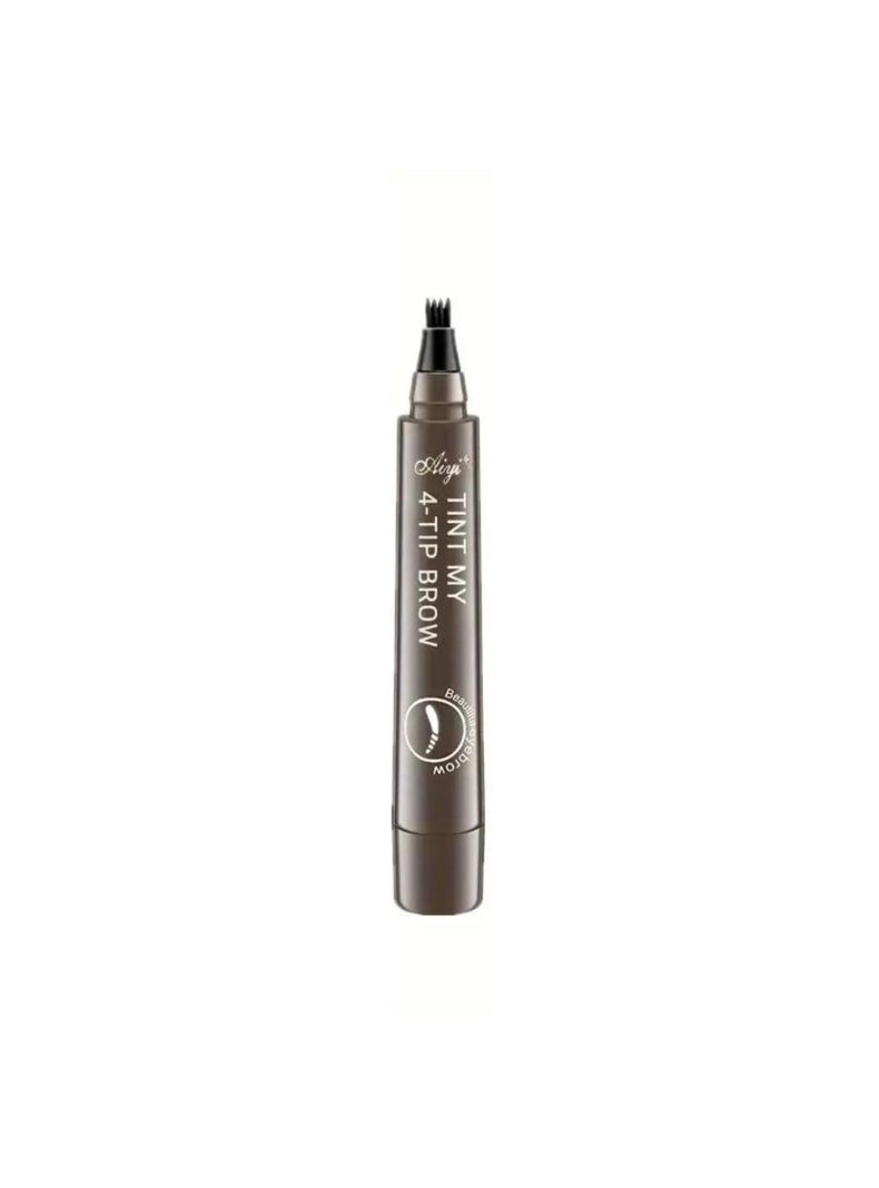 Lápiz Cejas Impermeable Efecto Microblading Marrón Gris-0