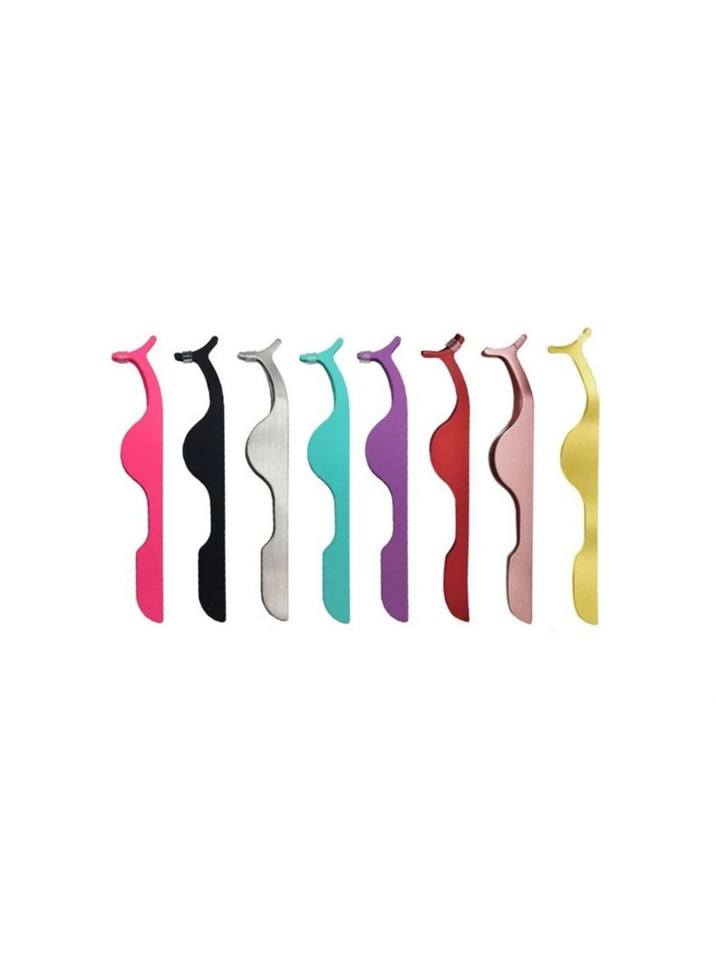 Pinza Aplicador Pestañas Magnéticas Pestañas Postizas Fucsia-1