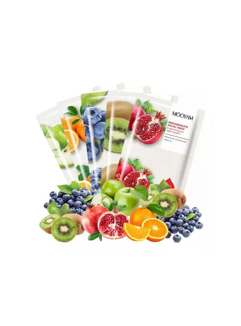 Pack 24 Mascarillas Facial Hidratante Antioxidante Frutas-0