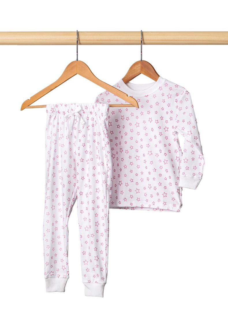 Pijama Print Estrellas Niña Algodón Pima Peruano-0