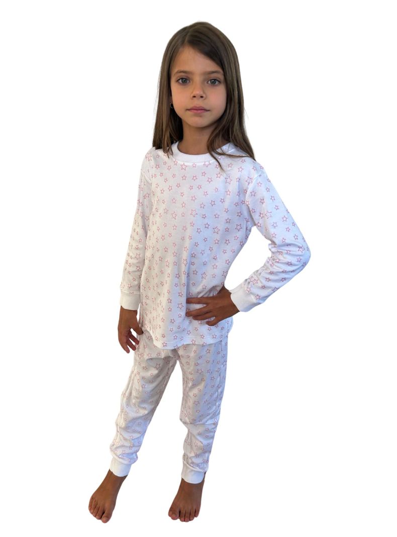 Pijama Print Estrellas Niña Algodón Pima Peruano-3