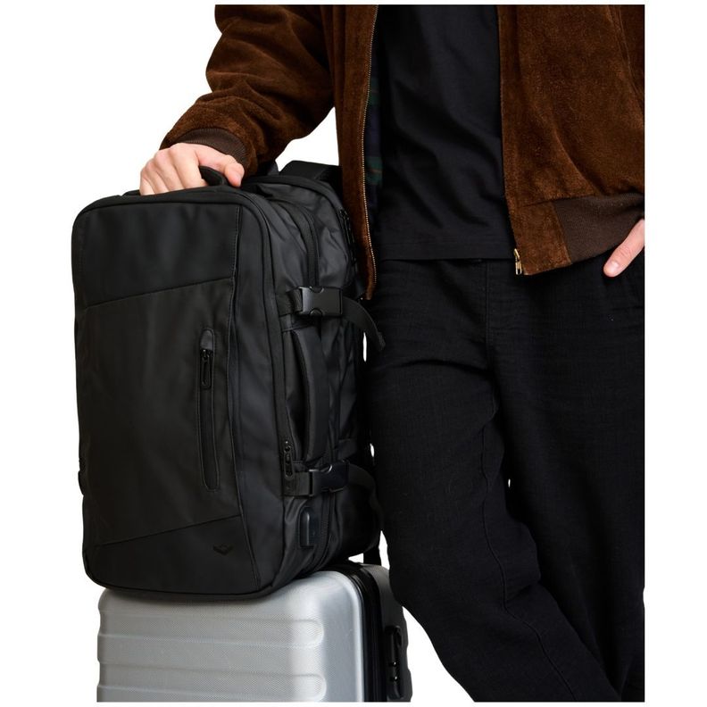 Mochila Maleta Carry On Impermeable Expandible 35L USB-7